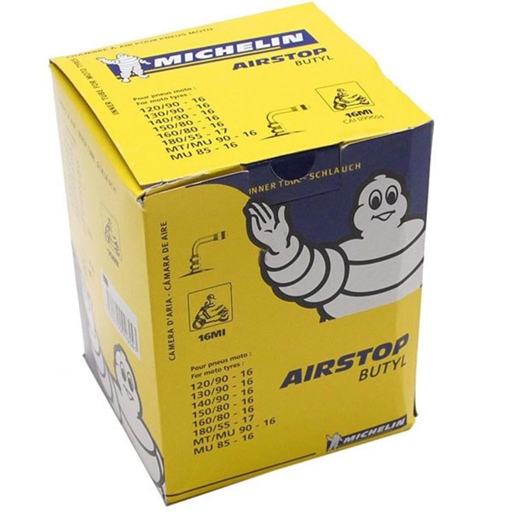 Michelin Airstop 16 MI 120/90-16 L Supaplı İç Lastik