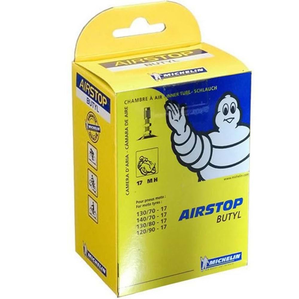 Michelin Airstop 17 MH 120/90-17 Düz Supaplı İç Lastik