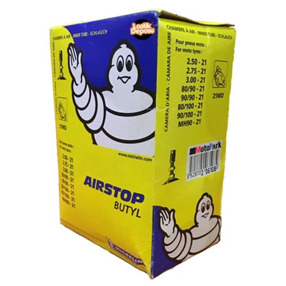 Michelin Airstop 21 MD 2.75-21 Düz Supaplı İç Lastik