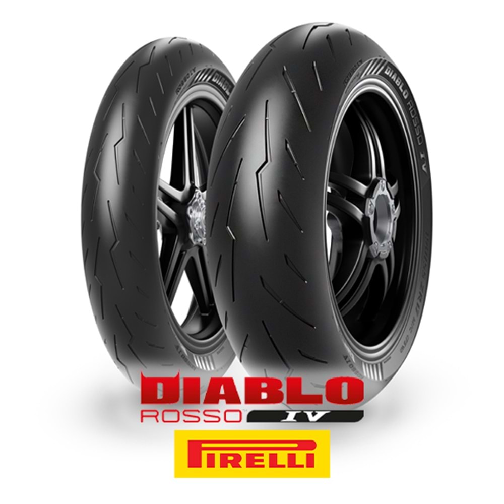 Pirelli Set 120/70ZR17 ve 160/60ZR17 Diablo Rosso IV Ön Arka Takım