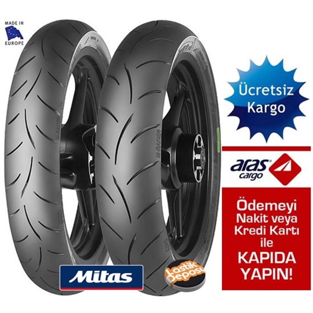 Mitas Takım Bajaj Pulsar 200 100/80-17 ve 130/70-17 MC50 Ön Arka Set