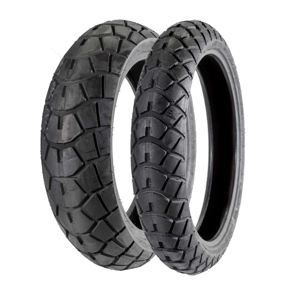 Kingtyre Set 90/90R21 ve 130/80R17 K66 Motosiklet Ön Arka Takım Lastik