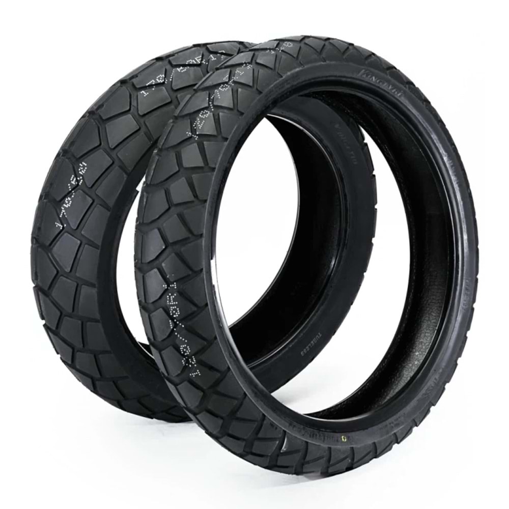 Kingtyre Set 90/90R21 ve 130/80R17 K66 Motosiklet Ön Arka Takım Lastik