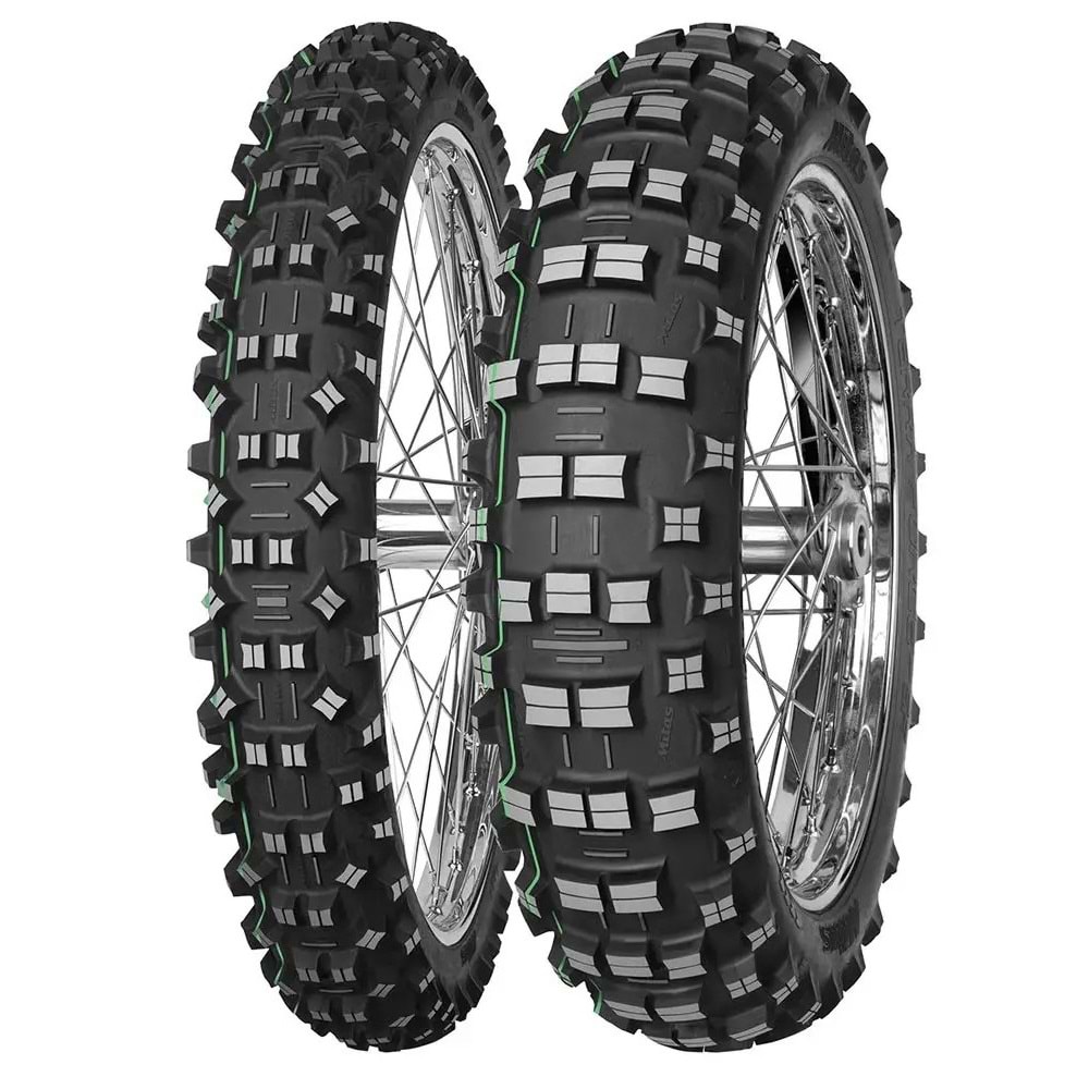 Mitas Set 90/90-21 ve 140/80-18 Terra Force EF Super Light Arka Çift Yeşil