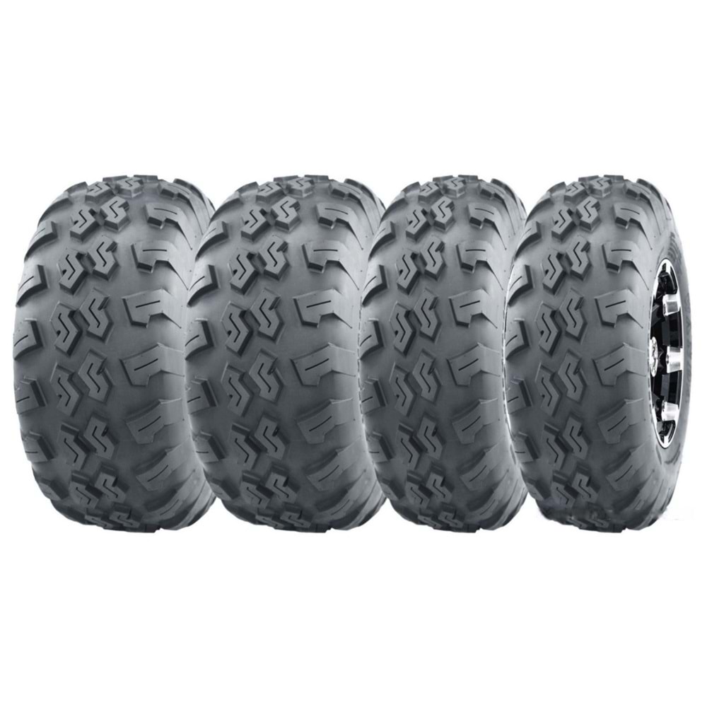 Wanda Set 21x7-10 ve 22x10-10 P3018 4PR Atv Utv Lastik Takımı Ön Arka