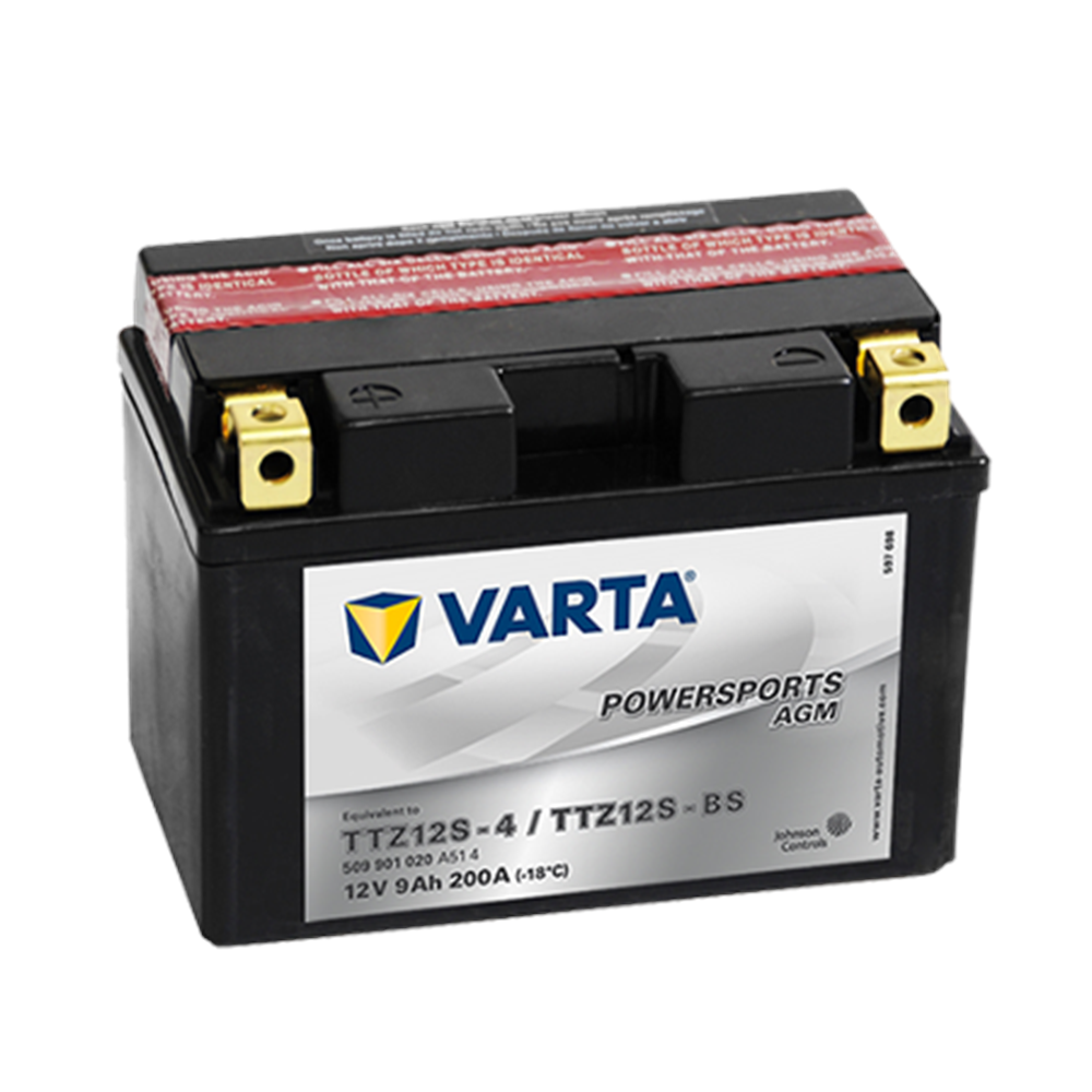 Varta TTZ12S-BS 12V9AH Bakımsız AGM Motosiklet Aküsü