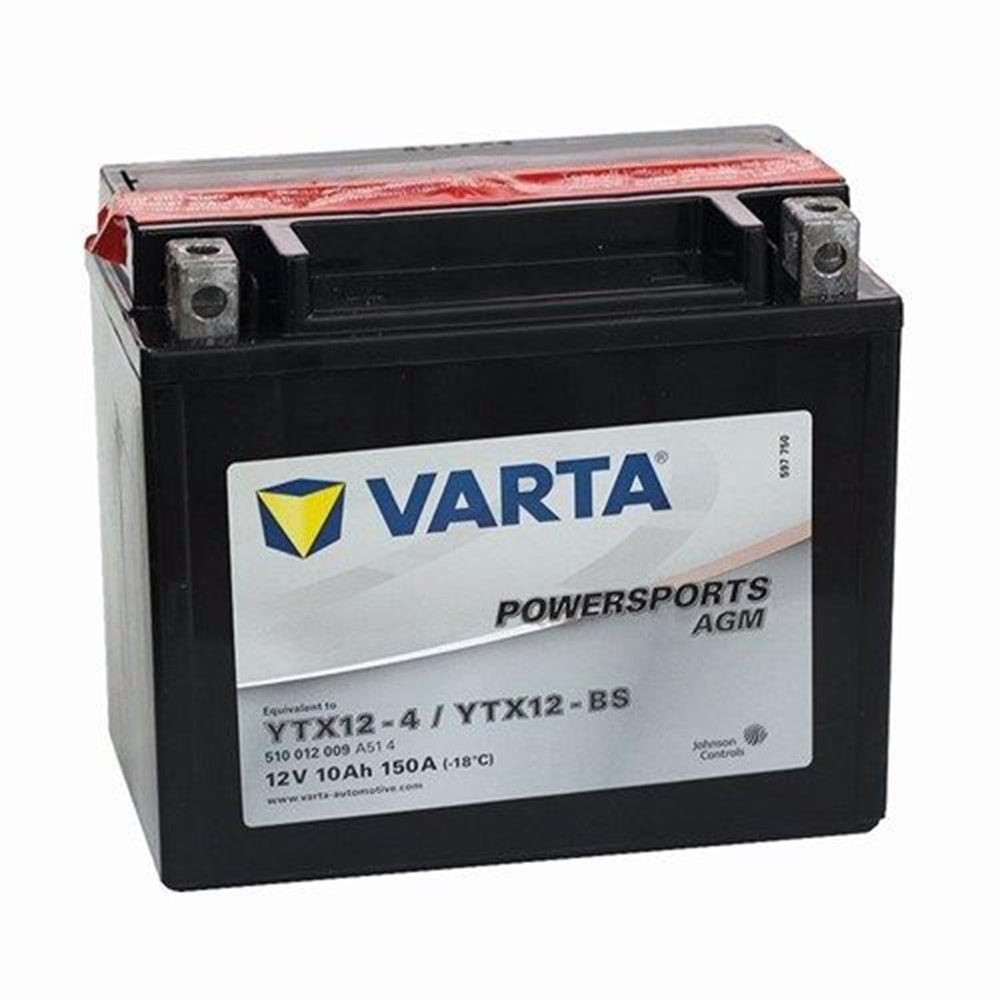 Varta YTX12-BS 12V10AH Bakımlı Motosiklet Aküsü