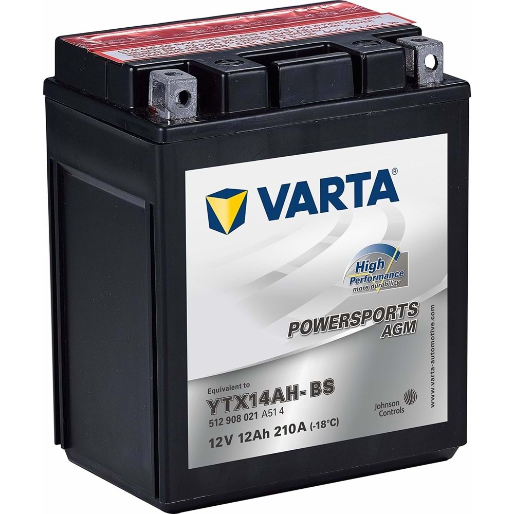 Varta YTX14AH-BS 12V12AH AGM Motosiklet Aküsü