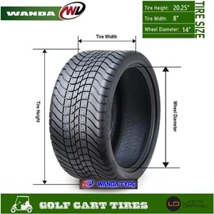 Wanda 215/35R14 WR028 4PR Golf Arabası Karavan Lastiği