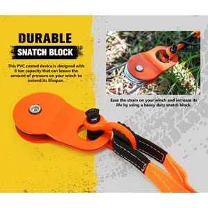 Hunter Vinç Makarası Snatch Block 8 Ton