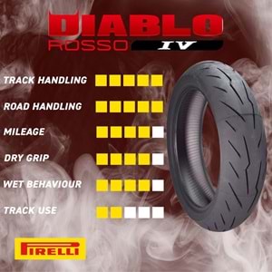 Pirelli 120/70ZR17 Diablo Rosso IV 58W Motosiklet Ön Lastiği