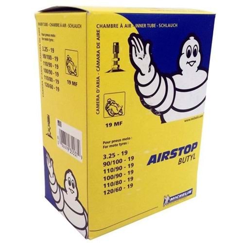Michelin Airstop 19 MF 3.25-19 Düz Supaplı İç Lastik
