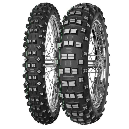 Mitas Set 90/90-21 ve 140/80-18 Terra Force EF Super Light Arka Çift Yeşil