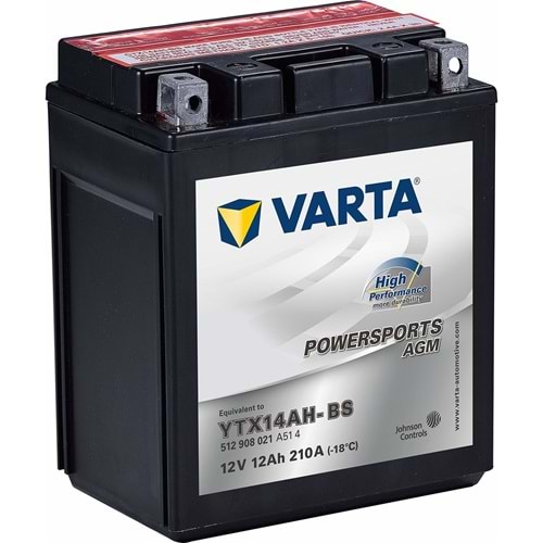 Varta YTX14AH-BS 12V12AH AGM Motosiklet Aküsü